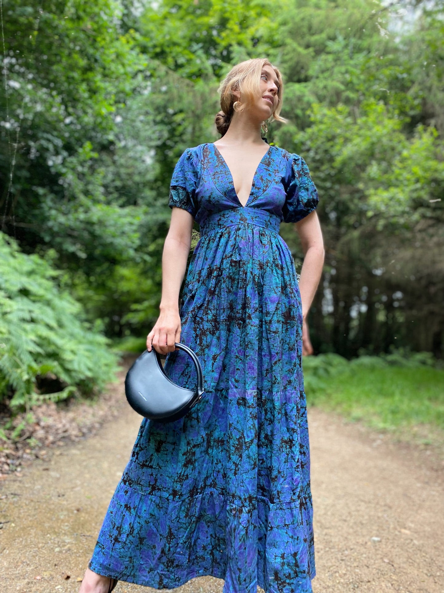 Lavender Skies Batik Dress